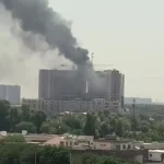 فیلم آتش سوزی هولناک هتلی در بغداد