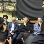 تصویری از ژست پزشکیان و معاونانش مقابل لنز دوربین عکاسان در مجلس ختم
