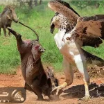مستند حیات وحش / عقاب به سرعت نور گراز مادر رو جا گذاشت، بچه رو قاپید