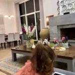 دکوراسیون شیک خانه فریبا نادری؛ ست زیبای طوسی رنگ / از پنجره سرتاسری تا بشقاب های دکوری دیواری!